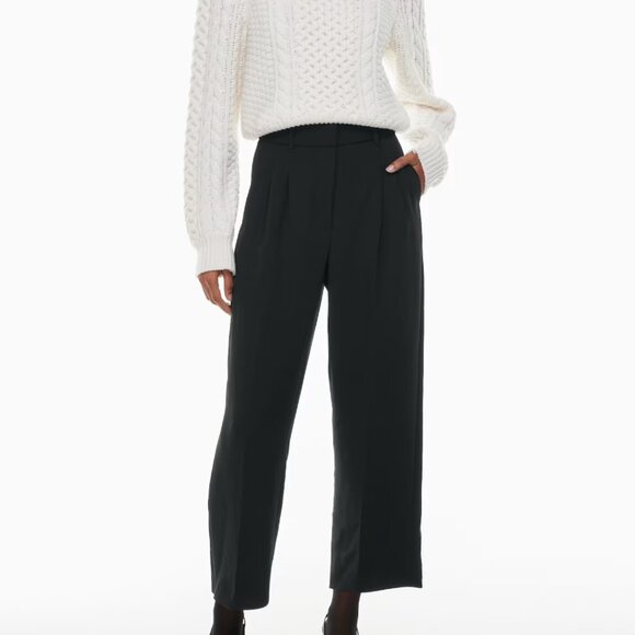 NWT - Wilfred / Aritzia : The Effortless Pant™ Cropped (Size 2 - Charcoal) - Picture 5 of 5